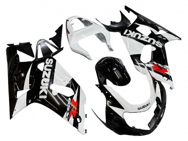 2001-2003 Suzuki GSXR 600 / GSXR 750 Motorcycle Fairings - White Glossy Black Red UK Manufacturers