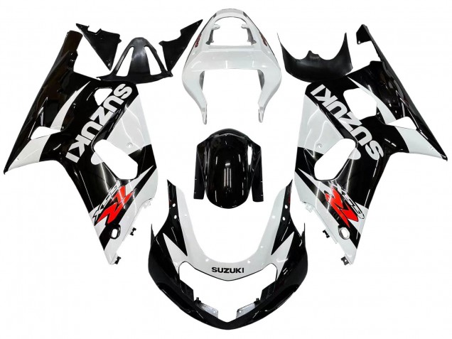 2001-2003 Suzuki GSXR 600 / GSXR 750 Motorcycle Fairings - White Glossy Black Red UK Manufacturers