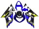 2001-2003 Suzuki GSXR 600 / GSXR 750 Motorcycle Fairings - Blue Yellow Glossy Black UK Manufacturers