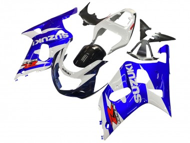 2001-2003 Suzuki GSXR 600 / GSXR 750 Motorcycle Fairing - White Blue Glossy Black Red UK Manufacturers