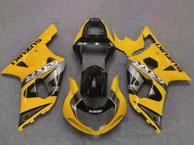 2001-2003 Suzuki GSXR 600 / GSXR 750 Motorcycle Fairing - Yellow Grey Glossy Black UK Manufacturers