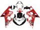 2001-2003 Suzuki GSXR 600 / GSXR 750 Motorcycle Fairing - Red White Glossy Black UK Manufacturers