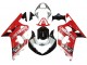 2001-2003 Suzuki GSXR 600 / GSXR 750 Motorcycle Fairing - Red White Glossy Black UK Manufacturers