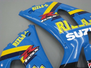 2001-2003 Suzuki GSXR 600 / GSXR 750 Motorcycle Fairings - Blue Yellow Black Motul Rizla UK Manufacturers