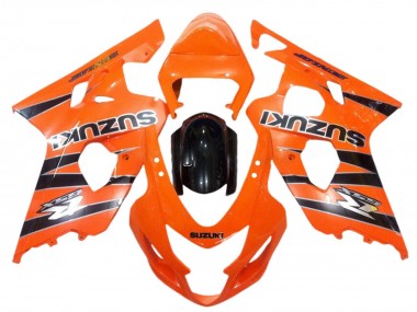 2004-2005 Suzuki GSXR 600 / GSXR 750 Motorcycle Fairings - Orange Black UK Manufacturers