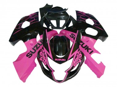 2004-2005 Suzuki GSXR 600 / GSXR 750 Motorcycle Fairing - Pink Glossy Black UK Manufacturers