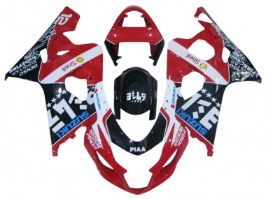 2004-2005 Suzuki GSXR 600 / GSXR 750 Motorcycle Fairings - Red White Black Blue UK Manufacturers
