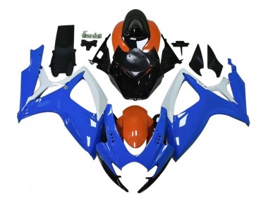 2004-2005 Suzuki GSXR 600 / GSXR 750 Motorcycle Fairings - White Blue Orange Black UK Manufacturers