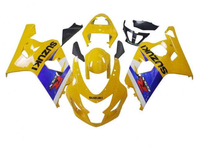 2004-2005 Suzuki GSXR 600 / GSXR 750 Motorcycle Fairing - Yellow White Blue Black UK Manufacturers
