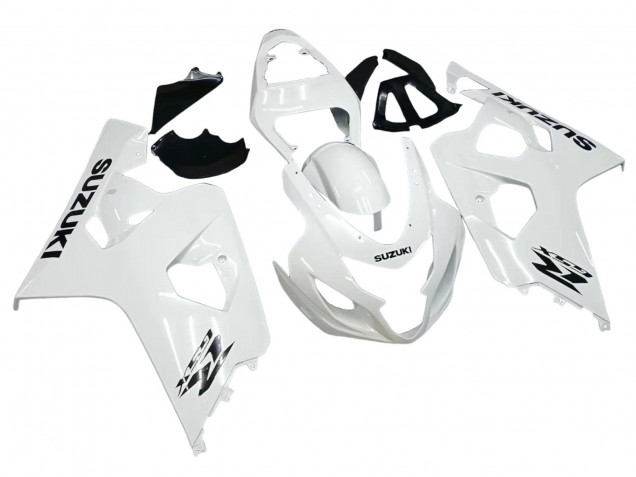 2004-2005 Suzuki GSXR 600 / GSXR 750 Motorcycle Fairings - Pearl White UK Manufacturers