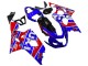 2004-2005 Suzuki GSXR 600 / GSXR 750 Motorcycle Fairings - Blue Red Black Motul Dunlop UK Manufacturers