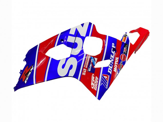 2004-2005 Suzuki GSXR 600 / GSXR 750 Motorcycle Fairings - Blue Red Black Motul Dunlop UK Manufacturers