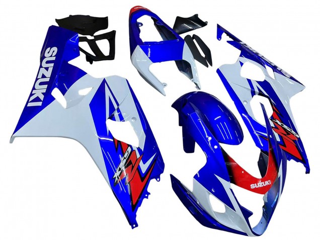 2004-2005 Suzuki GSXR 600 / GSXR 750 Motorcycle Fairing - White Blue Red UK Manufacturers