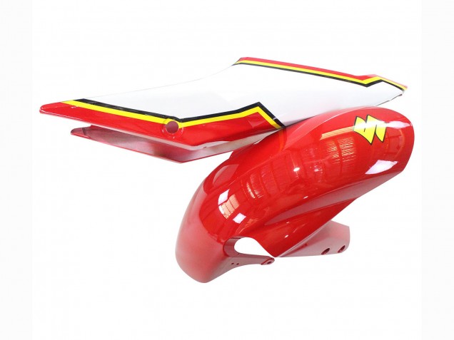 2004-2005 Suzuki GSXR 600 / GSXR 750 Motorcycle Fairings - White Red Yellow Michelin Texaon Heron 7 UK Manufacturers
