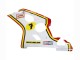 2004-2005 Suzuki GSXR 600 / GSXR 750 Motorcycle Fairings - White Red Yellow Michelin Texaon Heron 7 UK Manufacturers