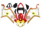 2004-2005 Suzuki GSXR 600 / GSXR 750 Motorcycle Fairings - White Red Yellow Michelin Texaon Heron 7 UK Manufacturers