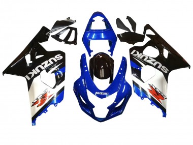 2004-2005 Suzuki GSXR 600 / GSXR 750 Motorcycle Fairings - Blue White Black UK Manufacturers