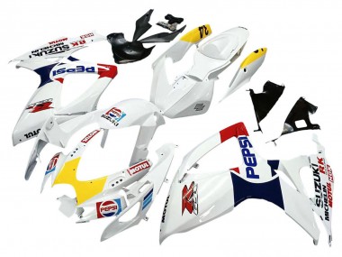 2006-2007 Suzuki GSXR 600 / GSXR 750 Motorcycle Fairings - White Red Yellow Motul UK Manufacturers