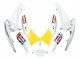 2006-2007 Suzuki GSXR 600 / GSXR 750 Motorcycle Fairings - White Red Yellow Motul UK Manufacturers