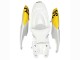 2006-2007 Suzuki GSXR 600 / GSXR 750 Motorcycle Fairings - White Red Yellow Motul UK Manufacturers