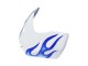 2006-2007 Suzuki GSXR 600 / GSXR 750 Motorcycle Fairings - White Blue Flame UK Manufacturers