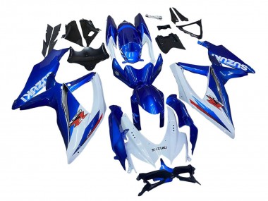 2008-2010 Suzuki GSXR 600 / GSXR 750 Motorcycle Fairing Kits - Blue White Red UK Manufacturers