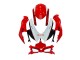 2008-2010 Suzuki GSXR 600 / GSXR 750 Motorcycle Fairings - White Red Black UK Manufacturers