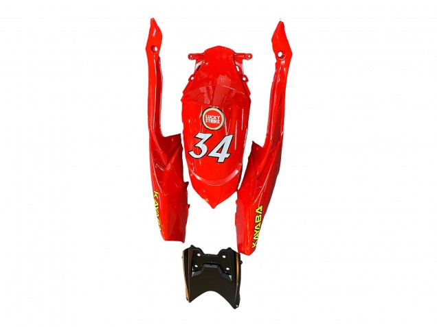 2008-2010 Suzuki GSXR 600 / GSXR 750 Motorcycle Fairings - White Red Motul Lucky Strike UK Manufacturers