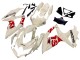 2008-2010 Suzuki GSXR 600 / GSXR 750 Motorcycle Fairings - Cream White Red Black UK Manufacturers