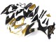 2008-2010 Suzuki GSXR 600 / GSXR 750 Motorcycle Fairings - Matte Black White Gold UK Manufacturers