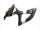 2008-2010 Suzuki GSXR 600 / GSXR 750 Motorcycle Fairings - Matte Black White Gold UK Manufacturers