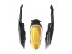 2008-2010 Suzuki GSXR 600 / GSXR 750 Motorcycle Fairings - Matte Black White Gold UK Manufacturers
