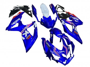 2008-2010 Suzuki GSXR 600 / GSXR 750 Motorcycle Fairings - White Blue Pink Ecstar Motul UK Manufacturers