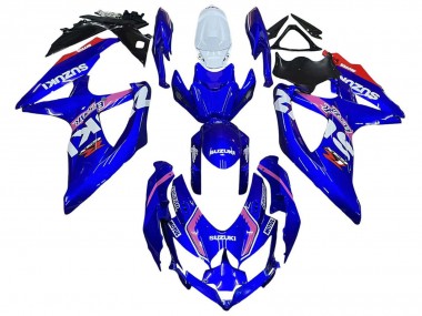 2008-2010 Suzuki GSXR 600 / GSXR 750 Motorcycle Fairings - White Blue Pink Ecstar Motul UK Manufacturers
