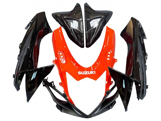 2011-2024 Suzuki GSXR 600 / GSXR 750 Motorcycle Fairings Kits - Red Glossy Black UK Manufacturers
