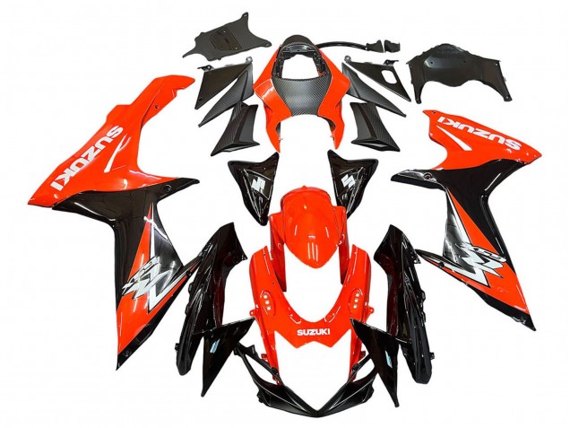 2011-2024 Suzuki GSXR 600 / GSXR 750 Motorcycle Fairings Kits - Red Glossy Black UK Manufacturers