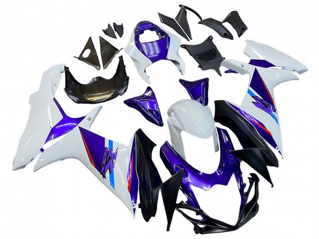 2011-2024 Suzuki GSXR 600 / GSXR 750 Motorcycle Fairings - Blue Purple White UK Manufacturers