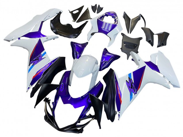 2011-2024 Suzuki GSXR 600 / GSXR 750 Motorcycle Fairings - Blue Purple White UK Manufacturers