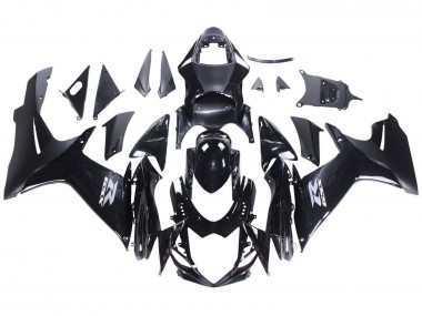 2011-2024 Suzuki GSXR 600 / GSXR 750 Motorcycle Fairings - Glossy Black Matte Black White Decal UK Manufacturers
