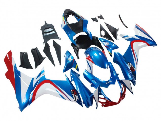 2011-2024 Suzuki GSXR 600 / GSXR 750 Motorcycle Fairings - Blue White Red UK Manufacturers