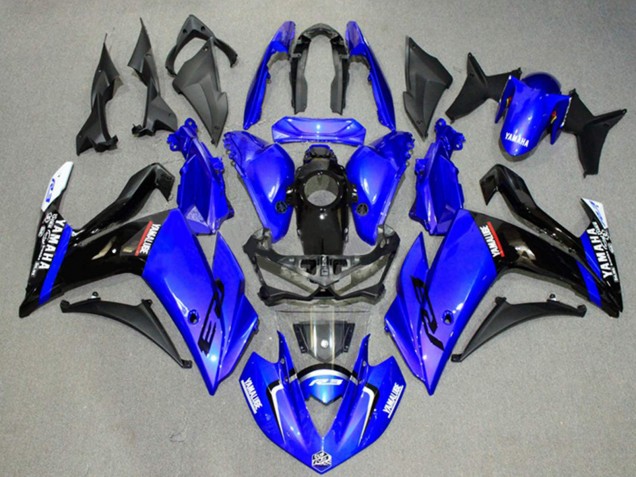 2015-2018 Yamaha YZF R3/R25 Motorcycle Fairings - Blue Glossy Black UK Manufacturers