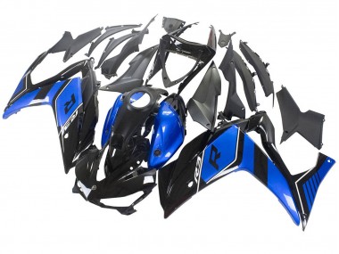2015-2018 Yamaha YZF R3/R25 Motorcycle Fairing - Blue Glossy Black UK Manufacturers
