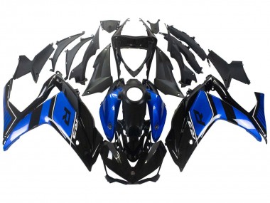 2015-2018 Yamaha YZF R3/R25 Motorcycle Fairing - Blue Glossy Black UK Manufacturers