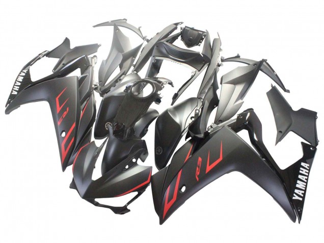 2015-2018 Yamaha YZF R3/R25 Motorcycle Fairings - Glossy Black Matte Black Red UK Manufacturers