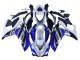 2015-2018 Yamaha YZF R3/R25 Motorcycle Fairings - White Blue Black Yamalube UK Manufacturers
