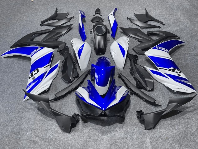 2015-2018 Yamaha YZF R3/R25 Motorcycle Fairings - White Blue UK Manufacturers
