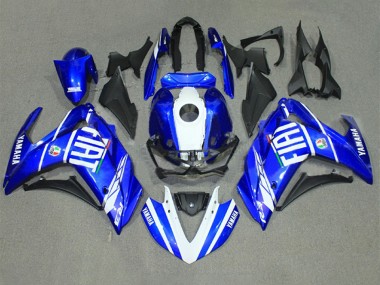 2015-2018 Yamaha YZF R3/R25 Motorcycle Fairings - Blue White Fiat UK Manufacturers