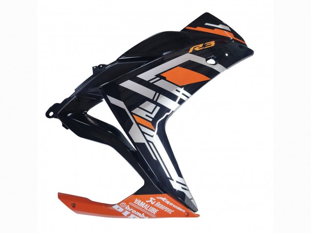 2015-2018 Yamaha YZF R3/R25 Motorcycle Fairings - Blue Orange Silver Yamalube UK Manufacturers