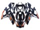 2015-2018 Yamaha YZF R3/R25 Motorcycle Fairings - Blue Orange Silver Yamalube UK Manufacturers