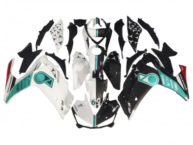 2015-2018 Yamaha YZF R3/R25 Motorcycle Fairings - White Green Glossy Black UK Manufacturers
